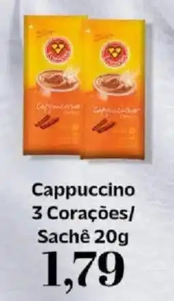 Supermercados Tauste Cappuccino 3 Corações/ Sachê oferta