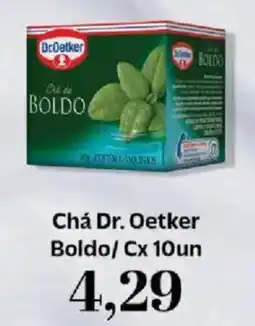 Supermercados Tauste Chá Dr. Oetker Boldo/Cx 10un oferta