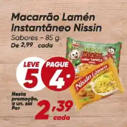Dia Macarrão Lamén Instantâneo Nissin Sabores oferta