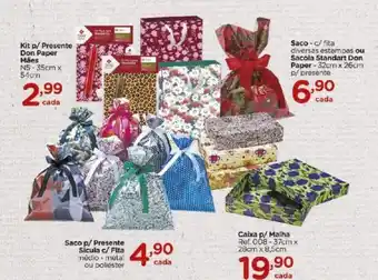 Carrefour Kit p/ Presente Don Paper Maes oferta