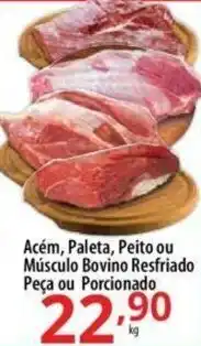 Akki Atacadista Acem, Paleta, Peito ou Musculo Bovino Resfriado peca ou porcionado 1kg oferta