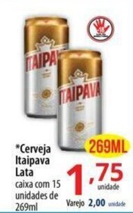 Akki Atacadista Cerveja Itaipava lata 269ml oferta