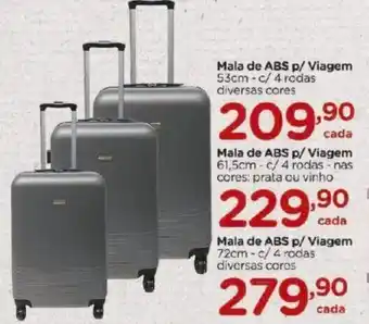 Carrefour Mala de ABS p/ Viagem 61.5m oferta