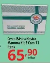 Akki Atacadista Cesta Basica Nostra Mamma Kit 3 com 11 Itens oferta