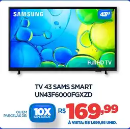 DB Supermercados Tv 43 Samsung smart UN43F6000FGXZD oferta