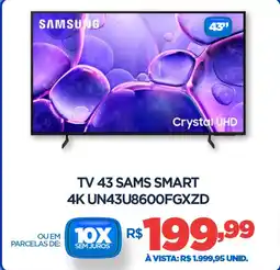 DB Supermercados Tv 43 Samsung smart 4K UN43U8600FGXZD oferta