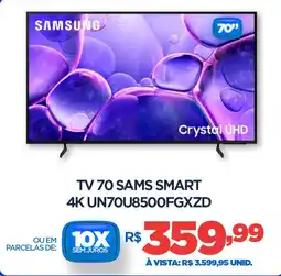 DB Supermercados Tv 70 Samsung smart 4K UN70U8500FGXZD oferta