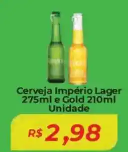 Mart Minas Cerveja Império Lager e Gold Unidade oferta
