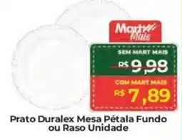 Mart Minas Prato Duralex Mesa Pétala Fundo ou Raso Unidade oferta
