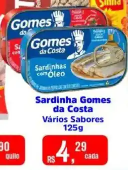 Supermercados Mateus Sardinha Gomes da Costa Vários Sabores oferta