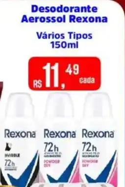Supermercados Mateus Desodorante Aerossol Rexona oferta