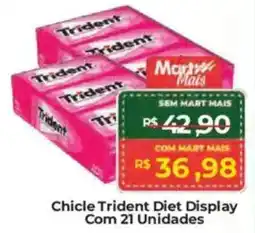 Mart Minas Chicle Trident Diet Display oferta
