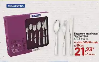 Carrefour Faqueiro Inox Havai Tramontina oferta