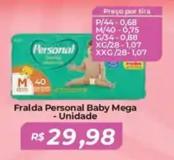Mart Minas Fralda Personal Baby Mega - Unidade oferta