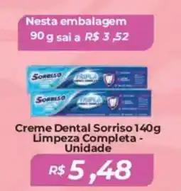 Mart Minas Creme Dental Sorriso Limpeza Completa - Unidade oferta