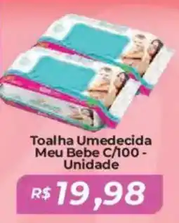 Mart Minas Toalha Umedecida Meu Bebe C/100- Unidade oferta
