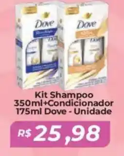 Mart Minas Kit Shampoo +Condicionador Dove - Unidade oferta