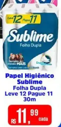 Supermercados Mateus Papel Higiênico Sublime oferta