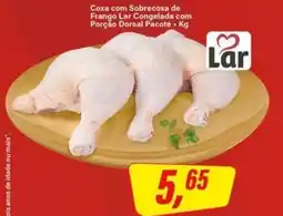 Rede Supermarket Coxa com Sobrecoxa de Frango Lar Congelada com Porção Dorsal Pacot oferta
