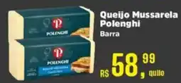 Supermercados Mateus Queijo Mussarela Polenghi Barra oferta