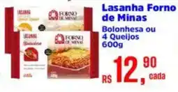 Supermercados Mateus Lasanha Forno de Minas oferta