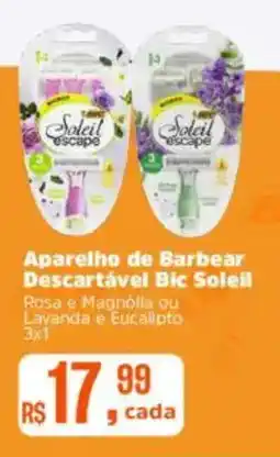 Supermercados Mateus Aparelho de Barbear Descartável Bic Soleil oferta