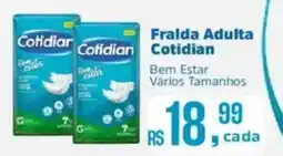 Supermercados Mateus Fralda Adulta Cotidian oferta
