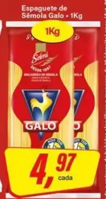 Rede Supermarket Espaguete de Semola Galo oferta