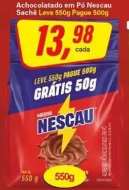 Rede Supermarket Achocolatado em Pó Nescau Sachê oferta