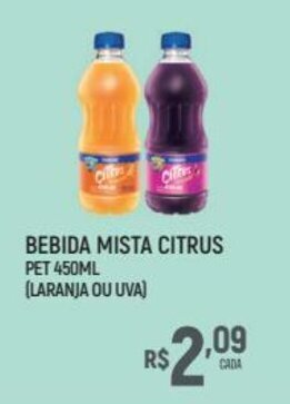 Supermercado Guará Bebida Mista Citrus pet 450ml oferta