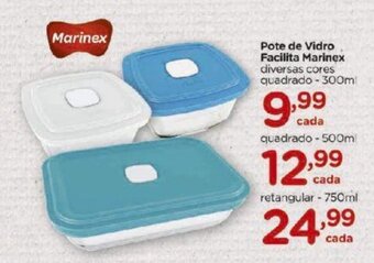 Carrefour Pote de Vidro Facilita Marinex 300ml oferta