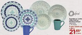 Carrefour Aparelho p/ Jantar Lolla, Folk ou Mandala Oxford oferta