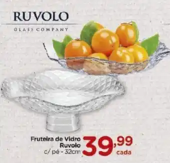 Carrefour Fruteira de Vidro Ruvolo 32cm oferta