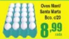 Higa's Supermercado Ovos Mant/ Santa Marta Bco. c/20 oferta