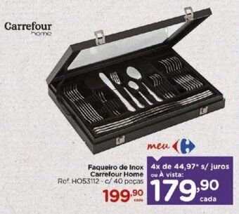 Faqueiro de Inox Carrefour Home