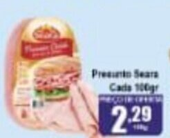 Higa's Supermercado Presunto Seara cada 100g oferta