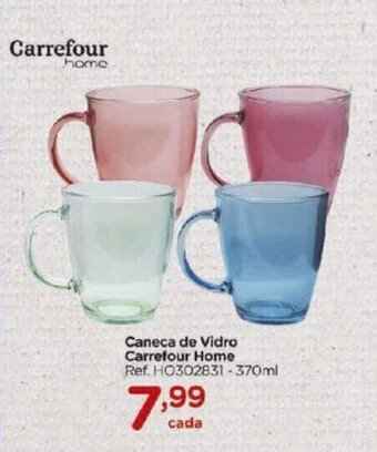 Carrefour Caneca de Vidro Carrefour Home 370ml oferta