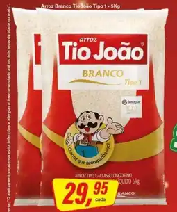 Rede Supermarket Arroz Branco Tio João Tipo 1 oferta