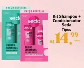 Supermercados Mateus Kit Shampoo + Condicionador Seda Tipos oferta