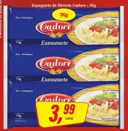 Rede Supermarket Espaguete de Semola Cadore oferta