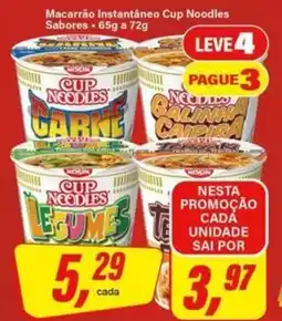 Rede Supermarket Macarrão Instantâneo Cup Noodles Sabores oferta