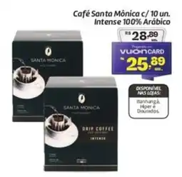 Comper Café Santa Mônica c/ 10 un. Intense 100% Arábico oferta