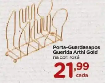 Porta Guardanapos Querida Arthi Gold