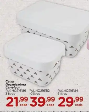 Carrefour Caixa Organizadora Carrefour 3L oferta