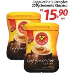 Comper Cappuccino 3 Corações Somente Clássico oferta
