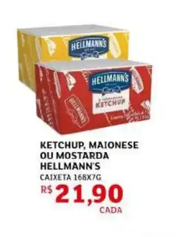 Assaí Atacadista Ketchup, maionese ou mostarda hellmann's oferta