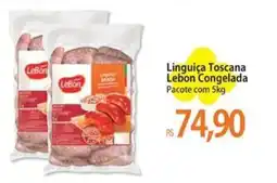 Atacadão Linguiça Toscana Lebon Congelada oferta