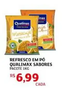 Assaí Atacadista Refresco em pó qualimax sabores oferta