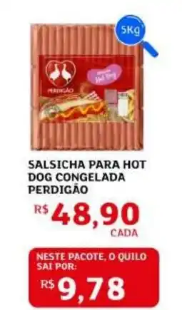 Assaí Atacadista Salsicha para hot dog congelada perdigão oferta