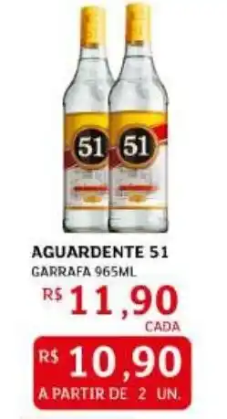 Assaí Atacadista Aguardente 51 garrafa oferta